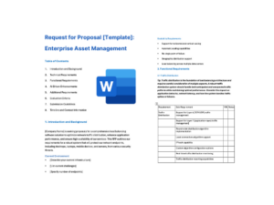 Enterprise Asset Management RFP Template