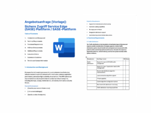 Sichere Zugriff Service Edge (SASE) Plattform / SASE-Plattform