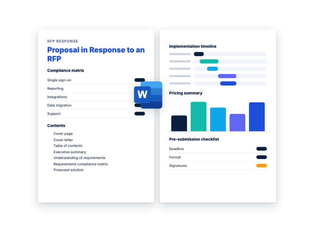 RFP Response Template (Free, Word): Proposal Outline