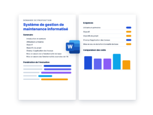 Demande de Proposition: Système de gestion de maintenance informatisé