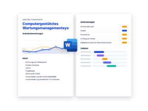 Angebotsanfrage: Computergestütztes Wartungsmanagementsystem