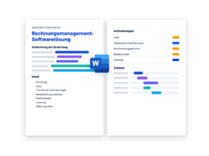 Angebotsanfrage: Rechnungsmanagement-Softwarelösung