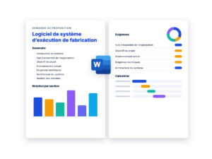 Demande de Proposition: Logiciel de système d’exécution de fabrication