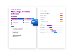 Angebotsanfrage: Marketing Automation Software