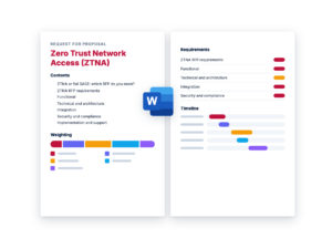 ZTNA RFP Template: Zero Trust Network Access Requirements