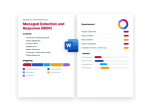 Managed Detection and Response (MDR) Software RFP Template