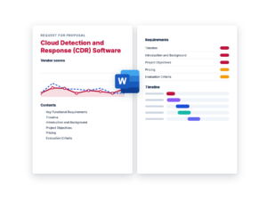 Cloud Detection and Response (CDR) Software RFP Template