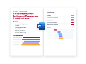 Cloud Infrastructure Entitlement Management (CIEM) Software RFP Template