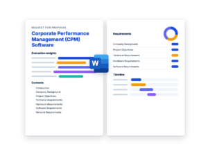 Corporate Performance Management (CPM) Software RFP Template