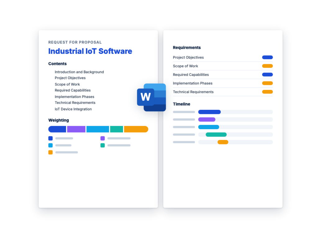 Industrial IoT Software RFP Template