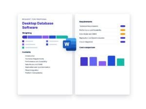 Desktop Database Software RFP Template