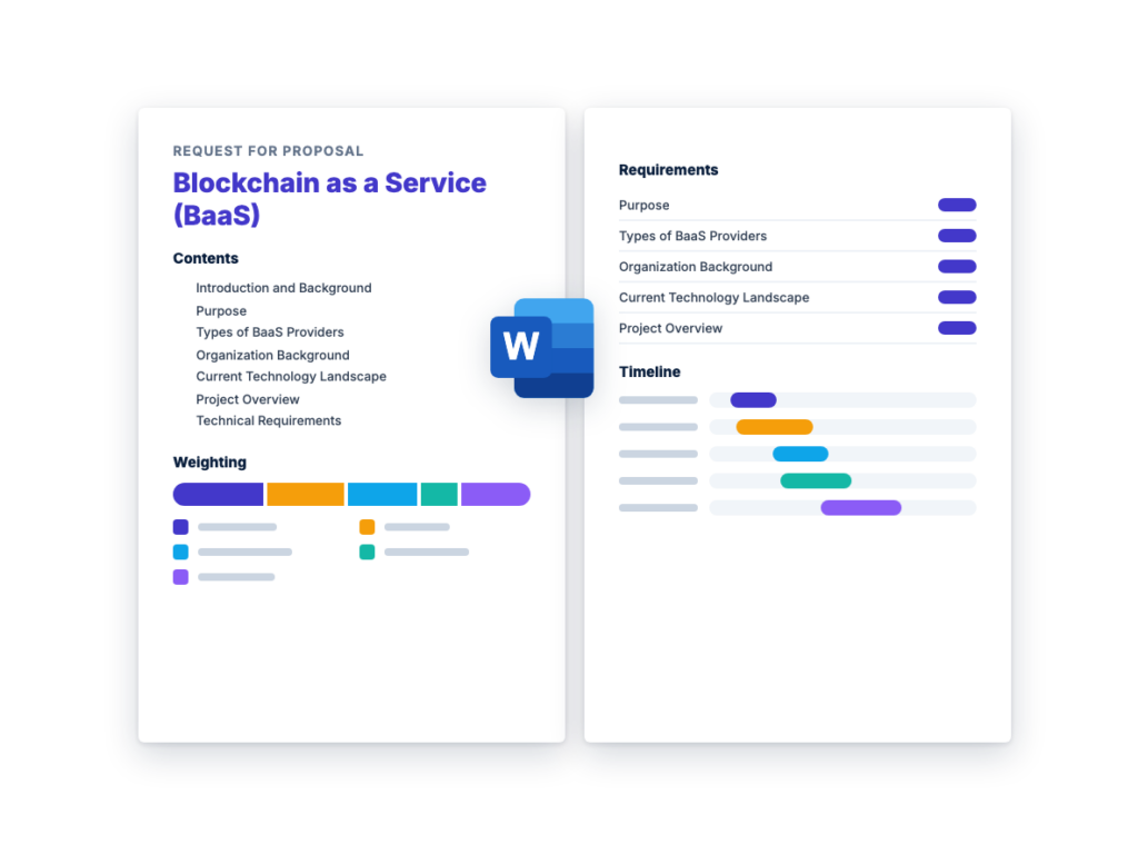 Blockchain as a Service (BaaS) RFP Template