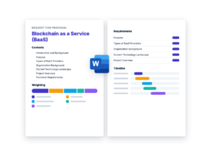Blockchain as a Service (BaaS) RFP Template