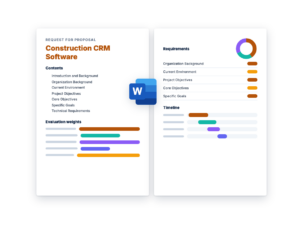 Construction CRM Software RFP Template