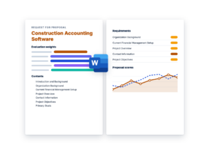 Construction Accounting Software RFP Template