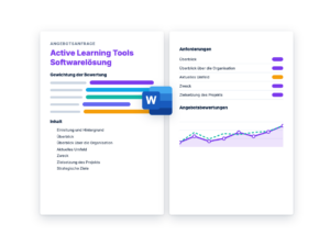 Angebotsanfrage: Active Learning Tools Softwarelösung