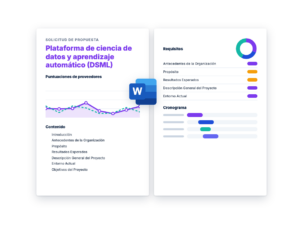 Solicitud de Propuesta: Plataforma de ciencia de datos y aprendizaje automático (DSML)