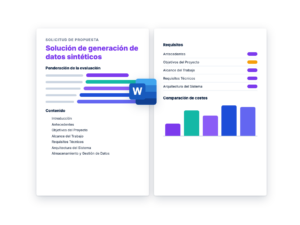 Solicitud de Propuesta: Solución de generación de datos sintéticos