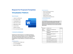 Virtualization Platform RFP Template (Free): Requirements